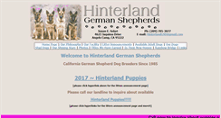 Desktop Screenshot of hinterlandgsd.com